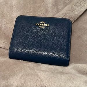 Coach Billfold Wallet Blue